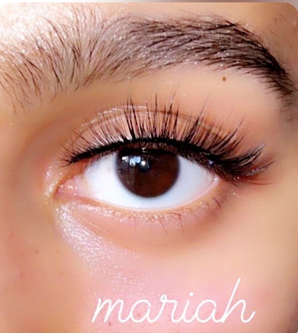 Mariah – 20mm Natural Glam Wispy Vegan Strip Lashes | Blink On Em -Model Wearing