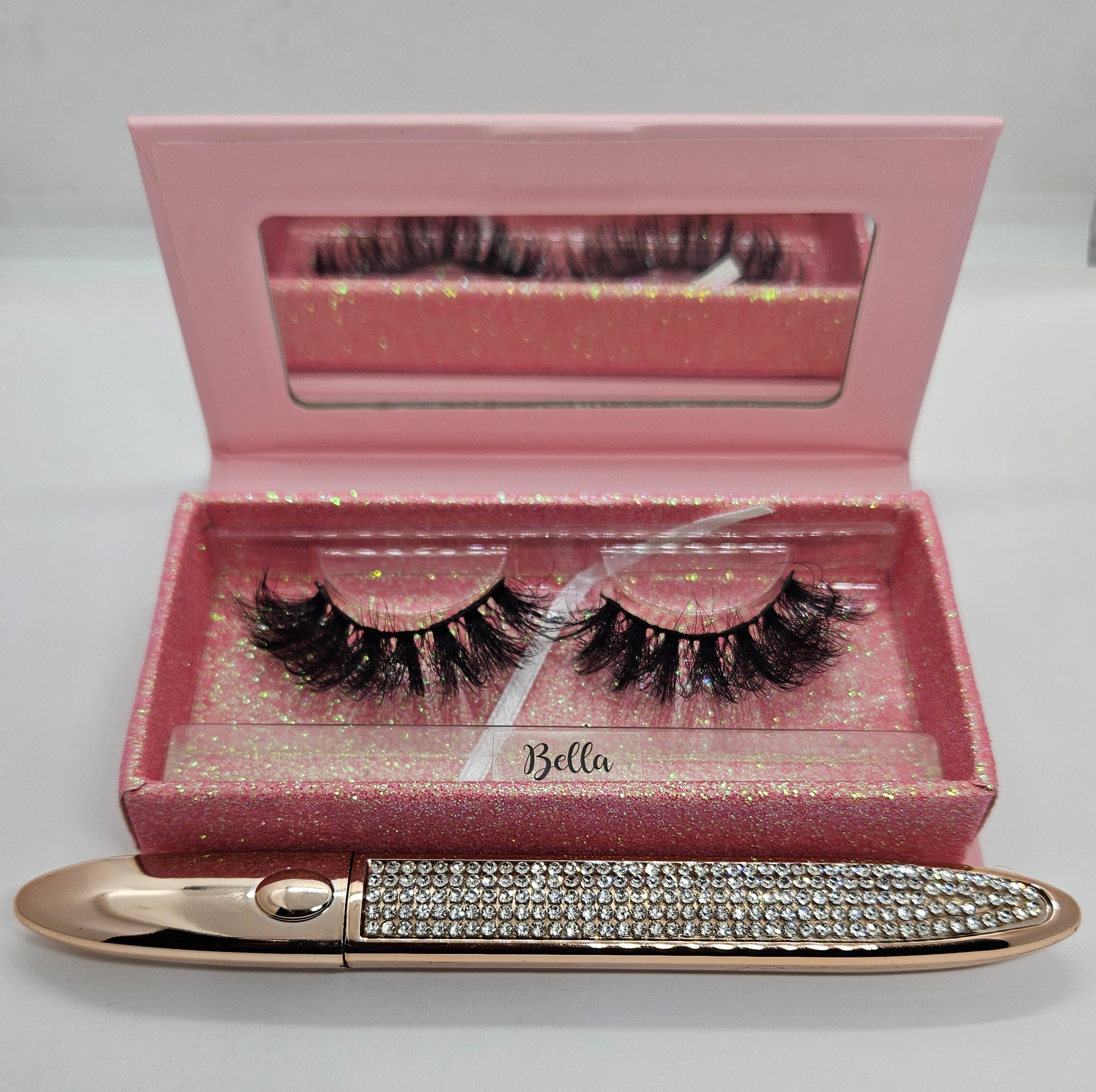 Bella 20mm Dramatic Bold Wispy Vegan Strip Lashes by Blink On Em