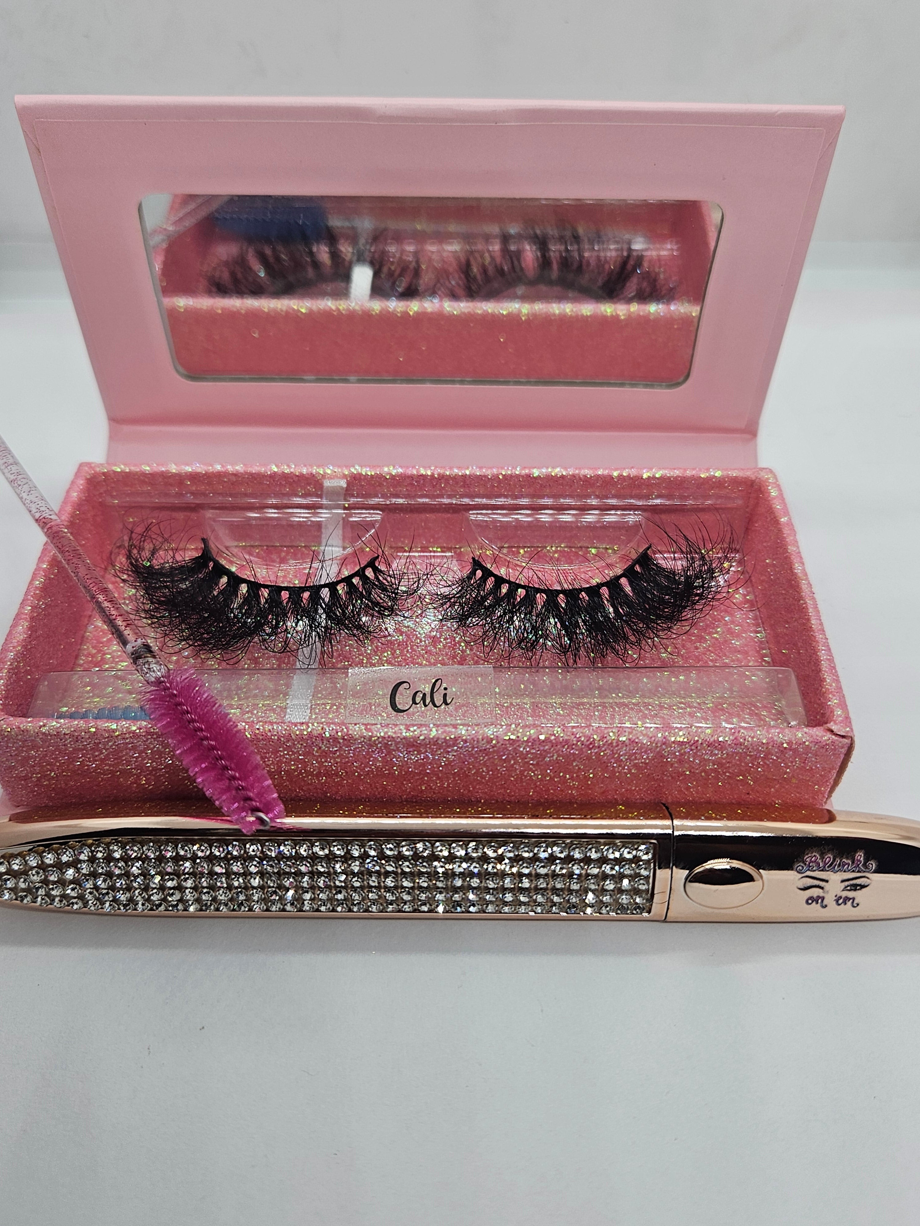 Cali – 25mm Dramatic Bold Wispy Mink Strip Lashes | Blink On Em