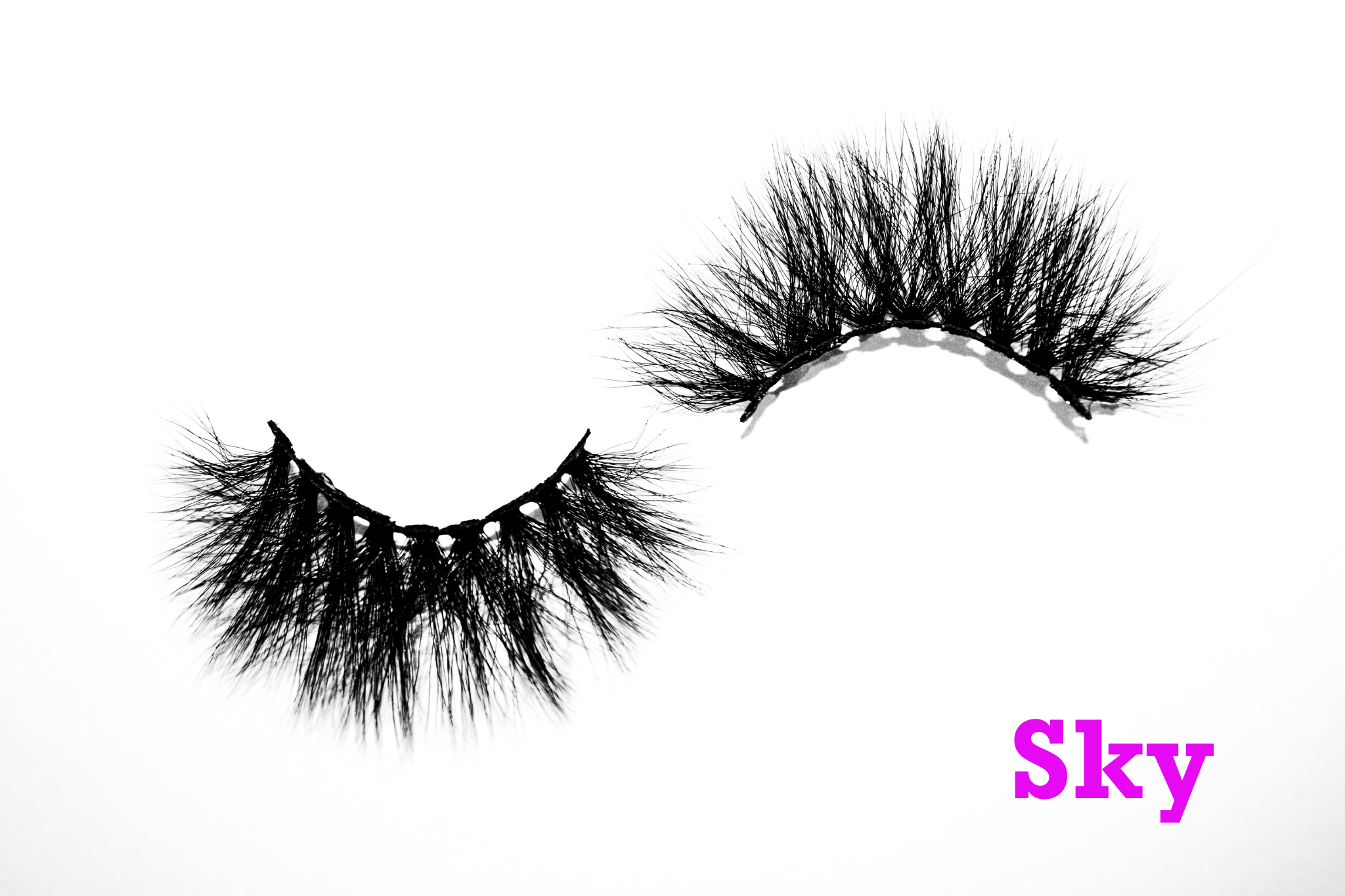 Sky – 25mm Dramatic Bold Wispy Vegan Strip Lashes | Blink On Em