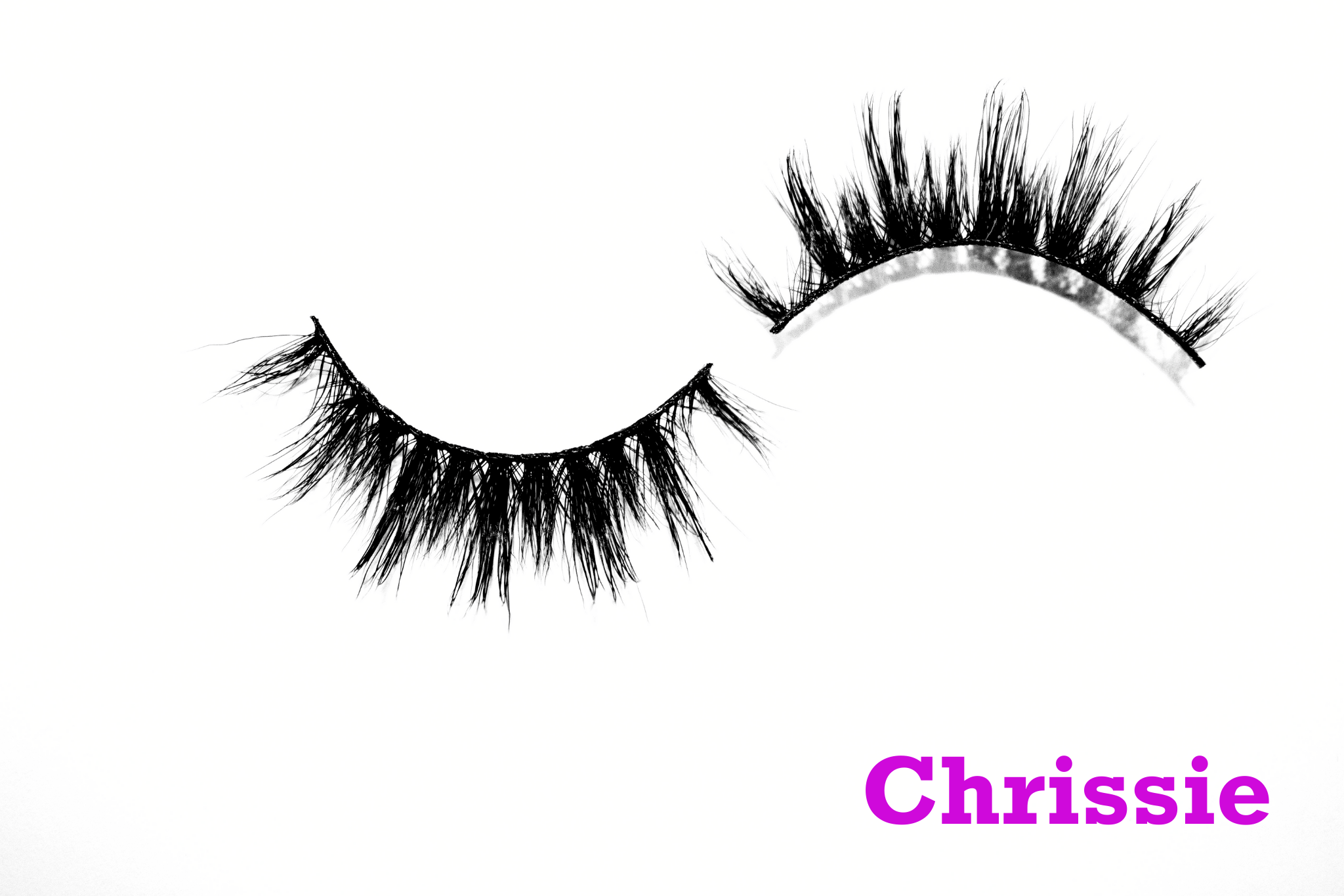 Chrissie – 15mm Natural Glam Wispy Mink Strip Lashes | Blink On Em
