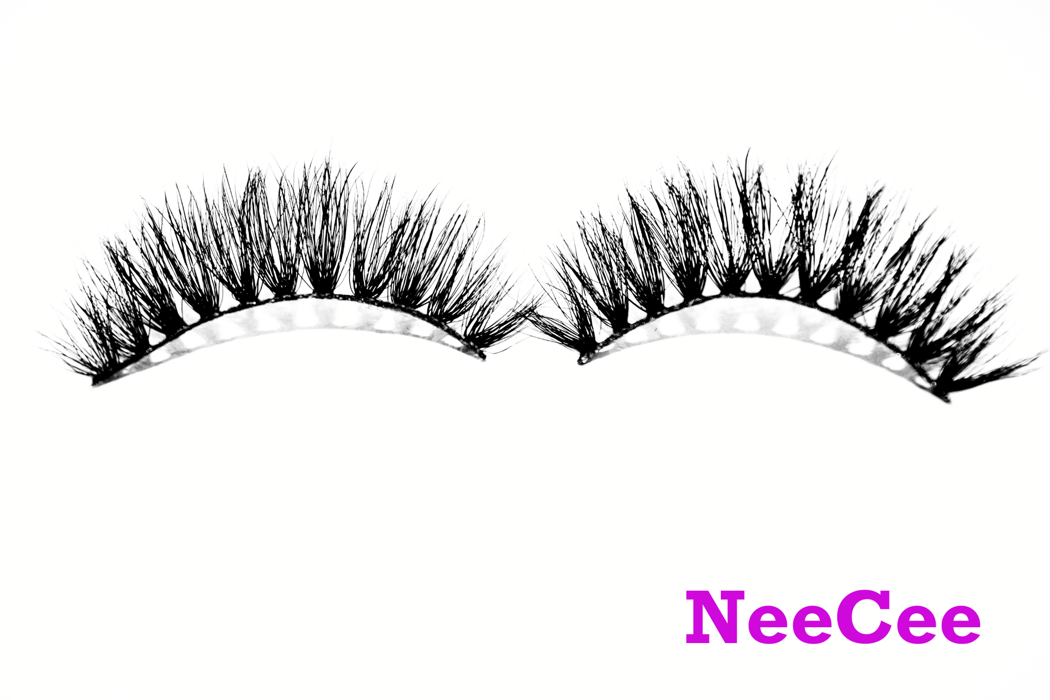 Neecee – 15mm Natural Glam Wispy Mink Strip Lashes | Blink On Em
