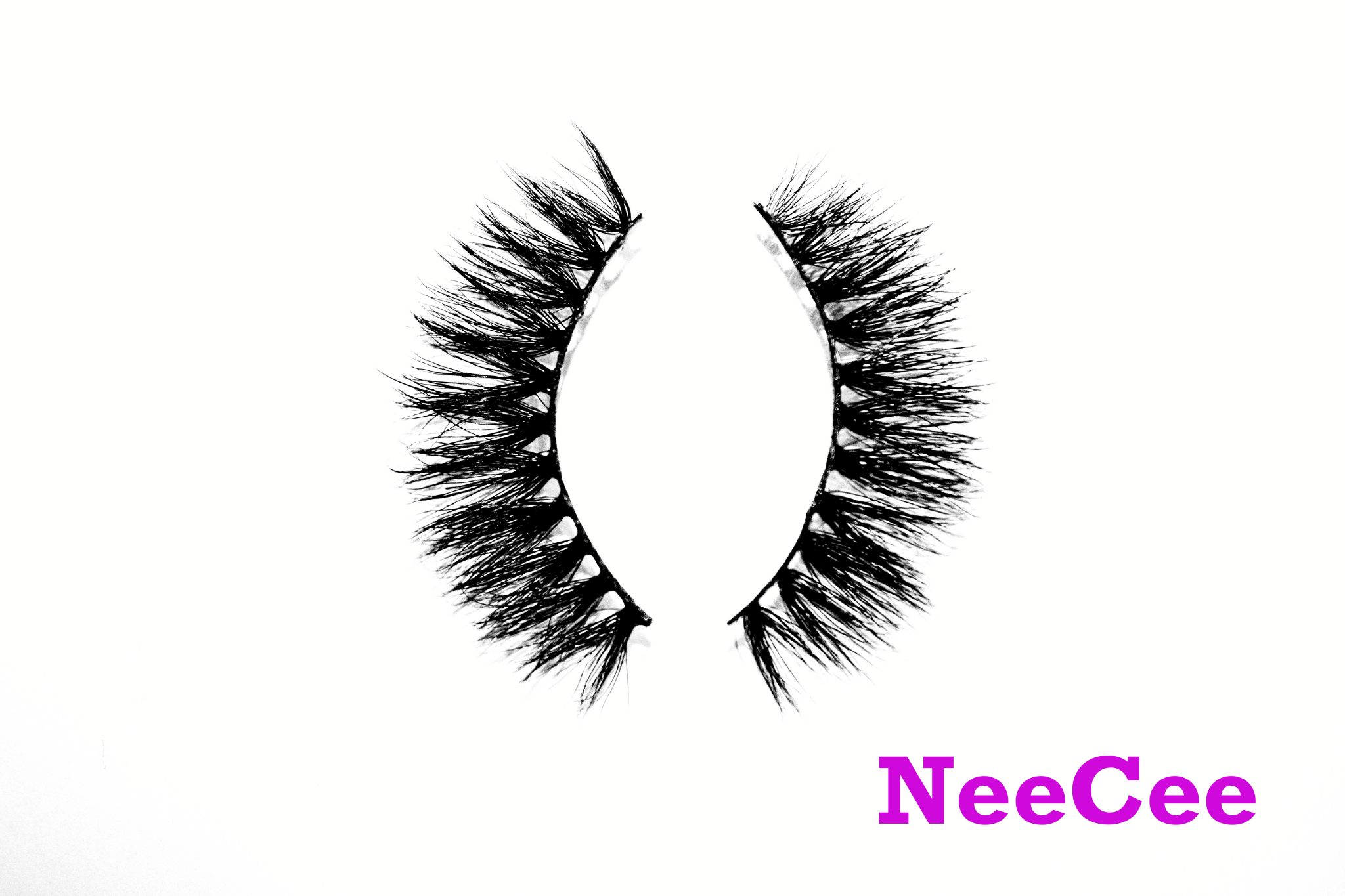 Neecee – 15mm Natural Glam Wispy Mink Strip Lashes | Blink On Em