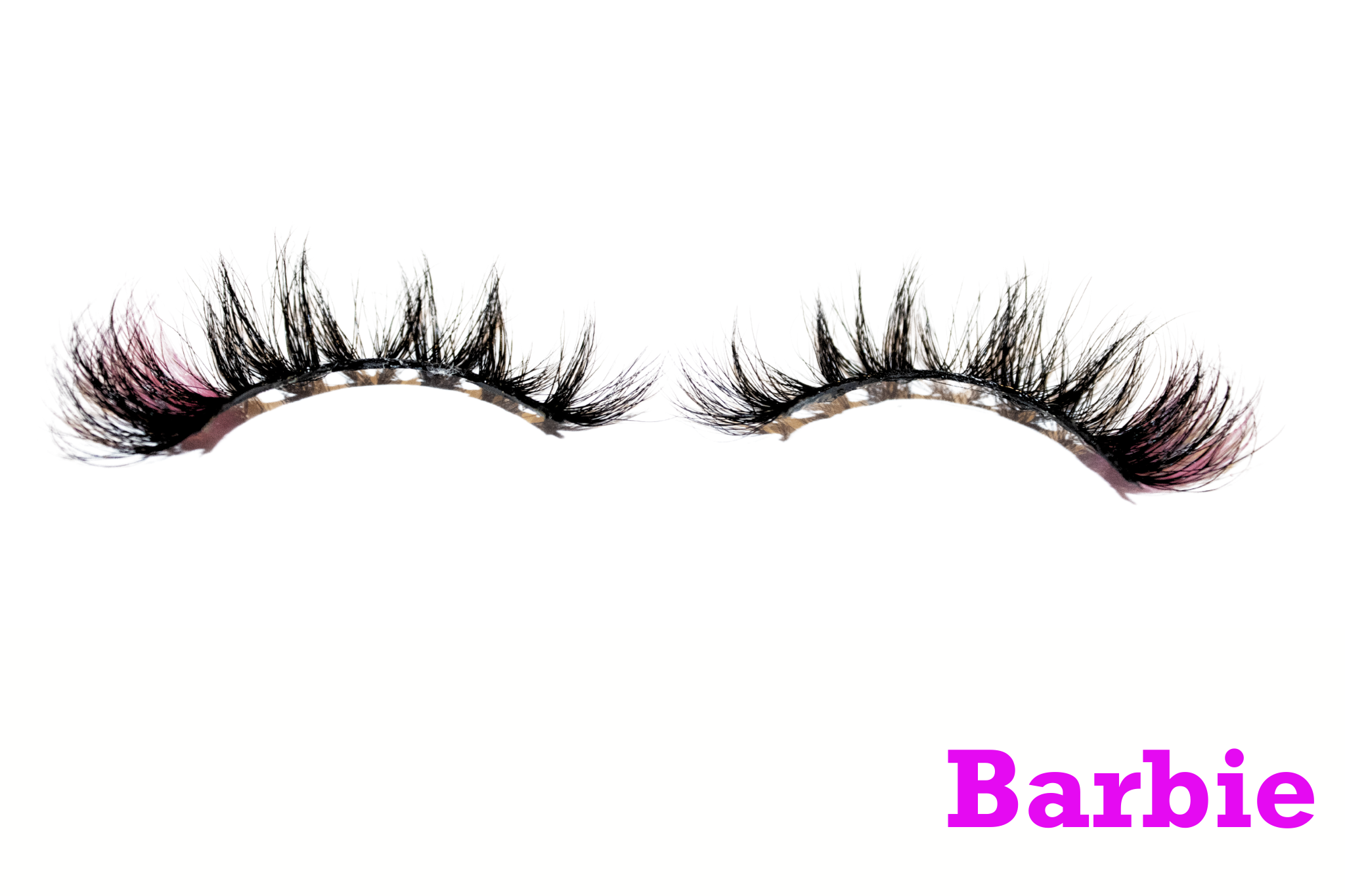 Barbie – 20mm Dramatic Bold Color Mink Strip Lashes | Blink On Em