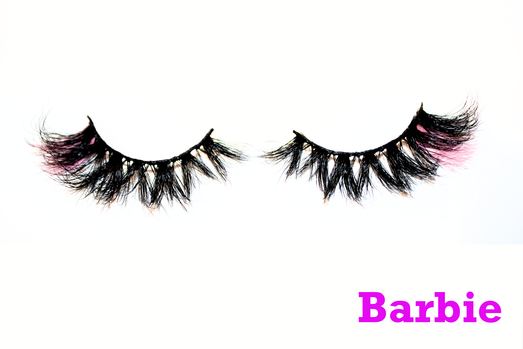 Barbie – 20mm Dramatic Bold Color Mink Strip Lashes | Blink On Em