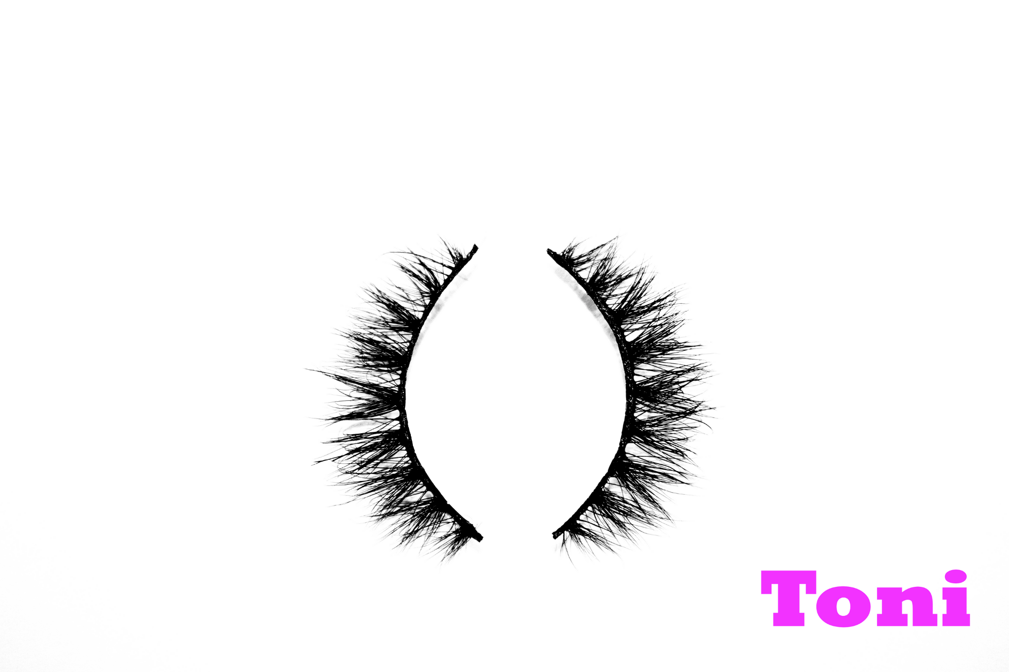 Toni – 12mm Natural Wispy Mink Strip Lashes | Blink On Em