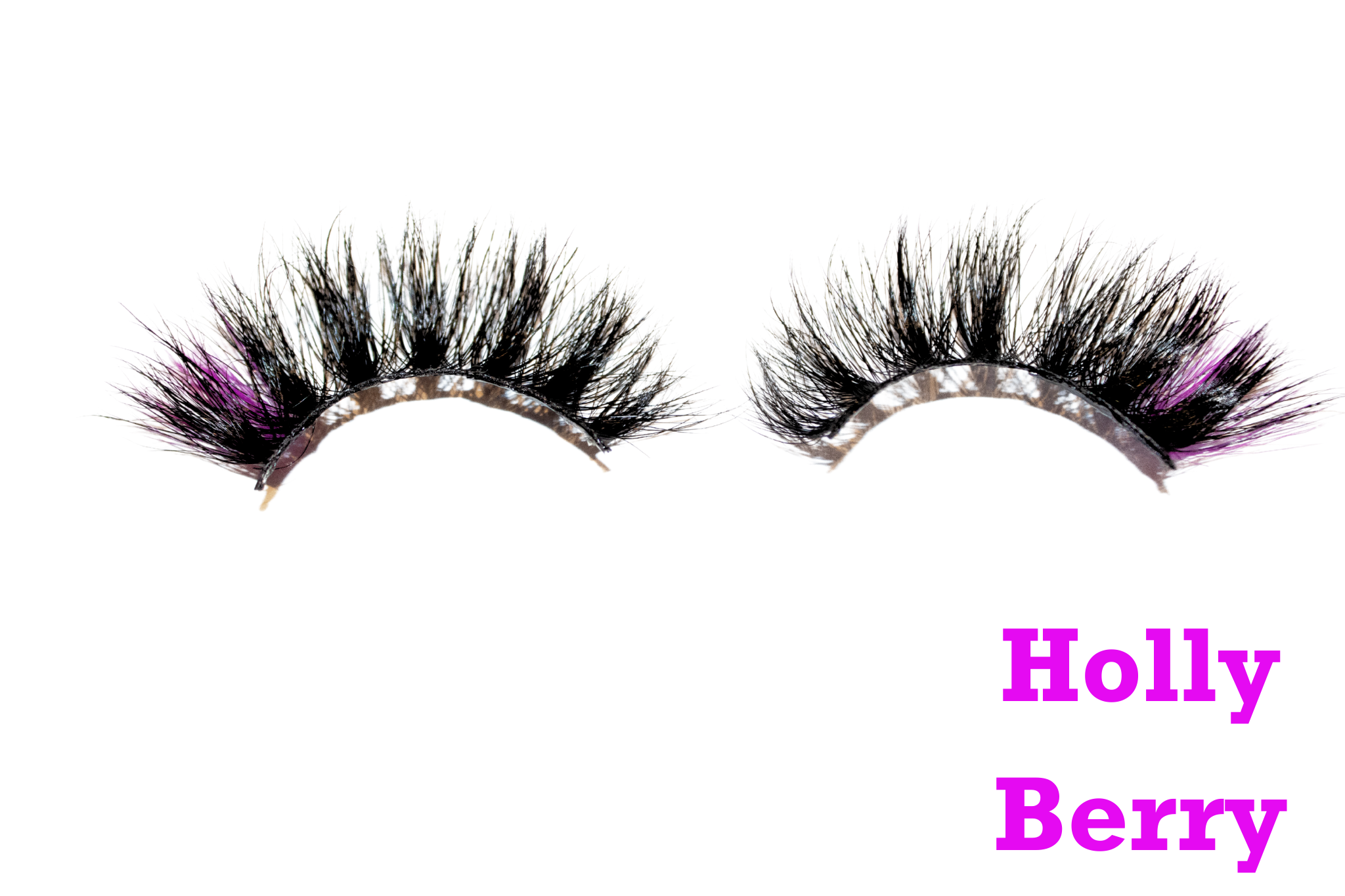 Holly Berry – 20mm Dramatic Color Mink Strip Lashes | Blink On Em
