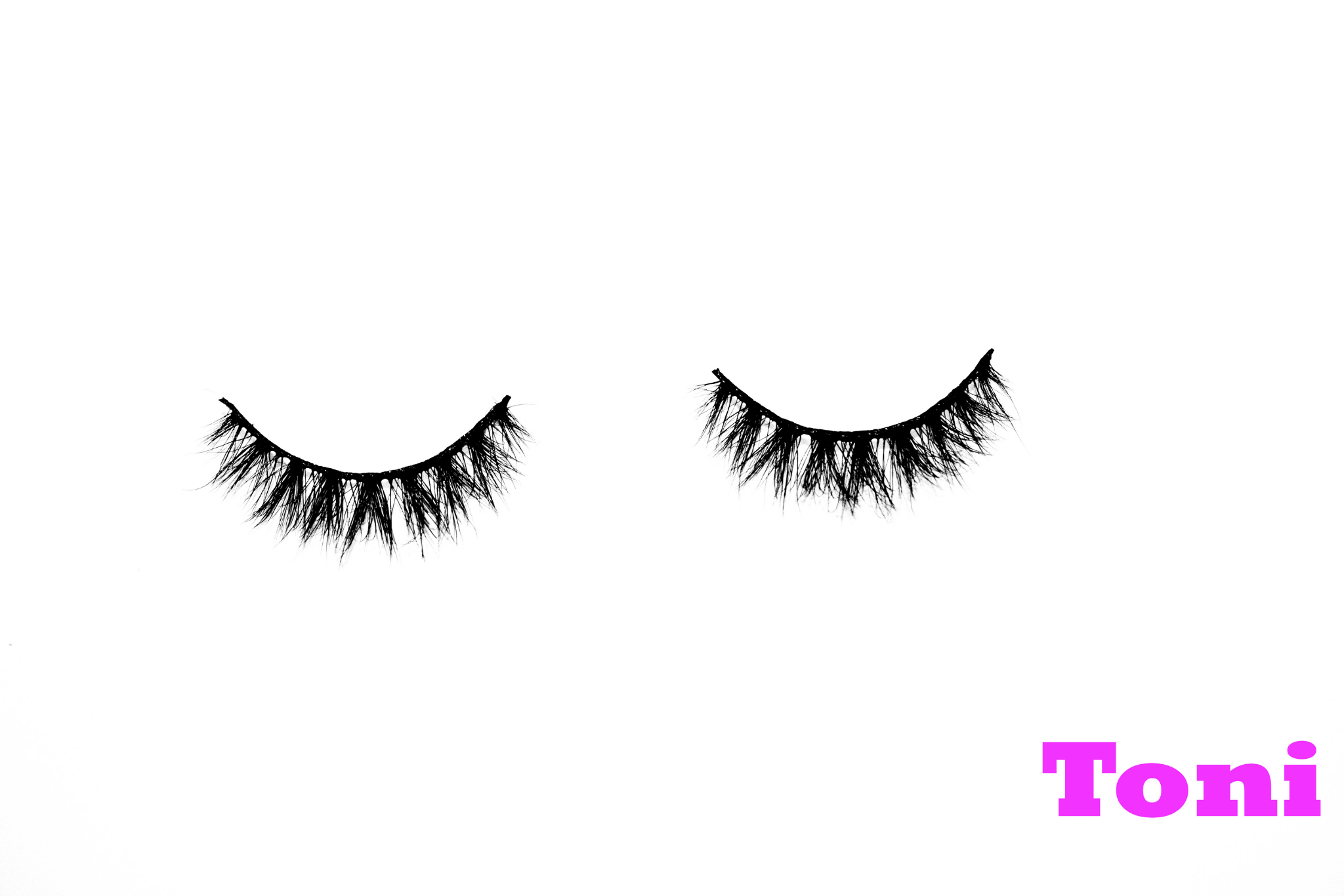 Toni – 12mm Natural Wispy Mink Strip Lashes | Blink On Em