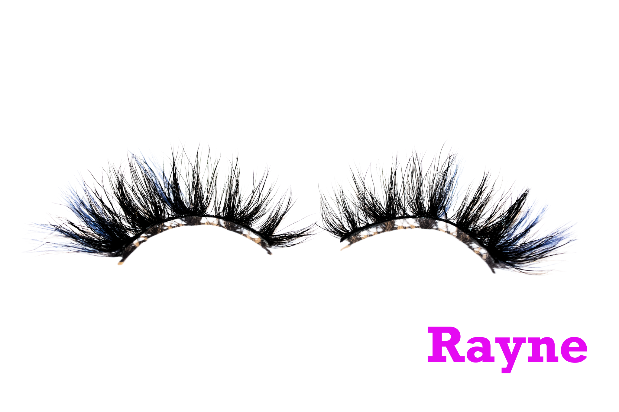 Rayne – 25mm Dramatic Color Mink Strip Lashes | Blink On Em