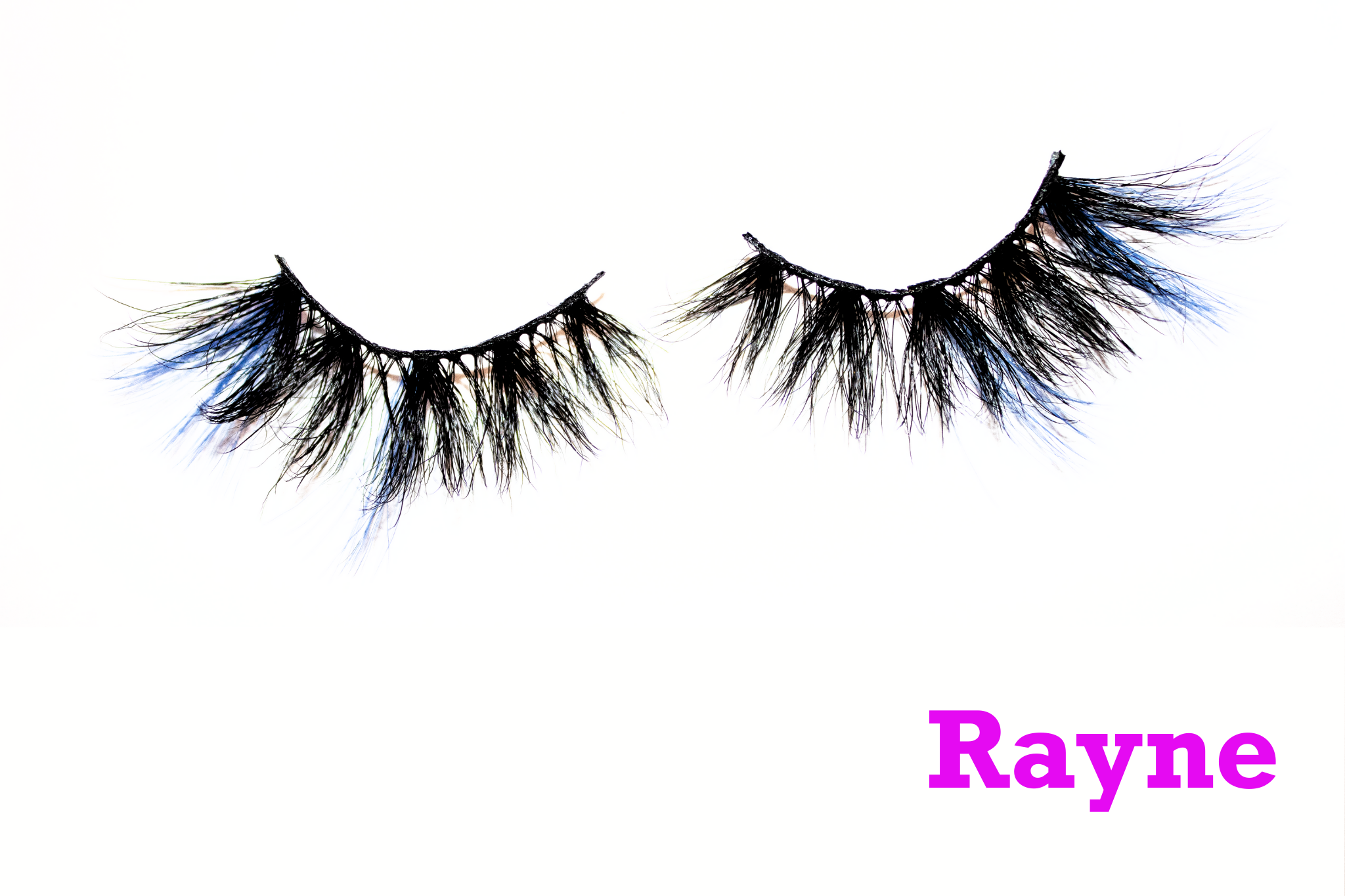 Rayne – 25mm Dramatic Color Mink Strip Lashes | Blink On Em