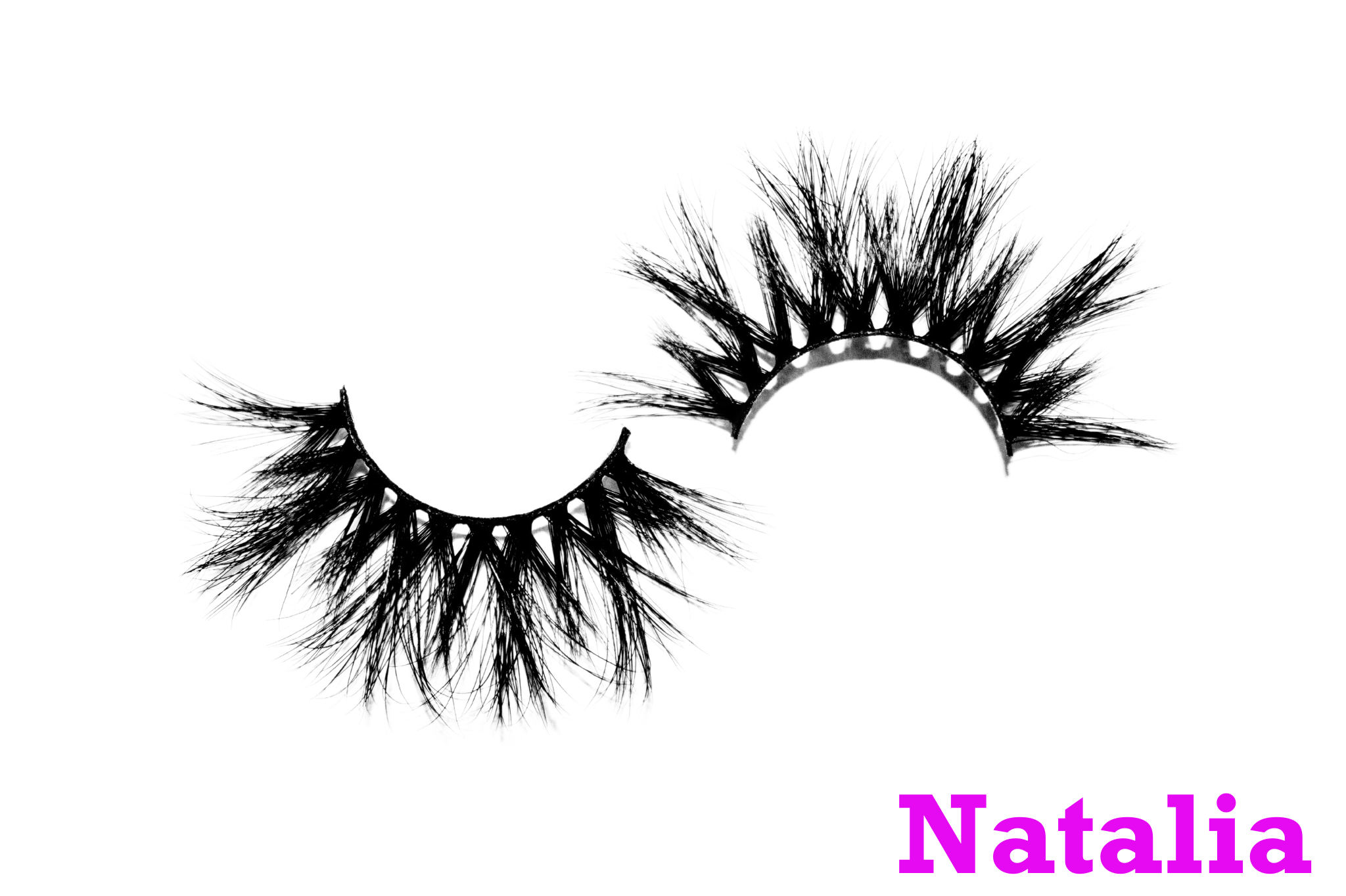 Natalia – 25mm Dramatic Bold Wispy Mink Strip Lashes | Blink On Em