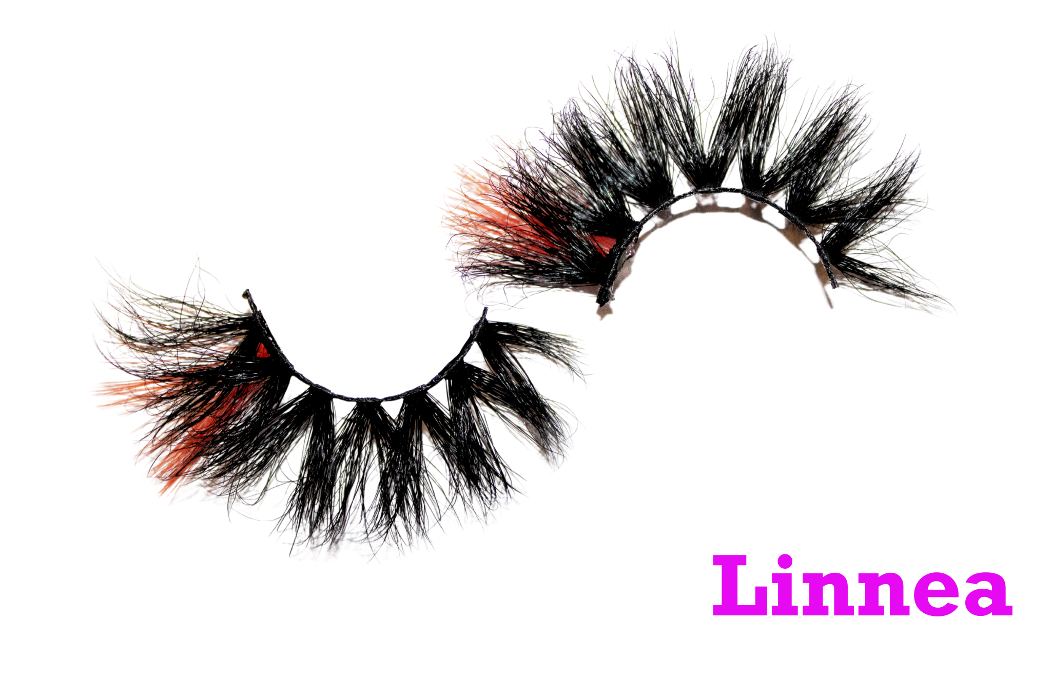 Linnea – 20mm Dramatic Color Mink Strip Lashes | Blink On Em