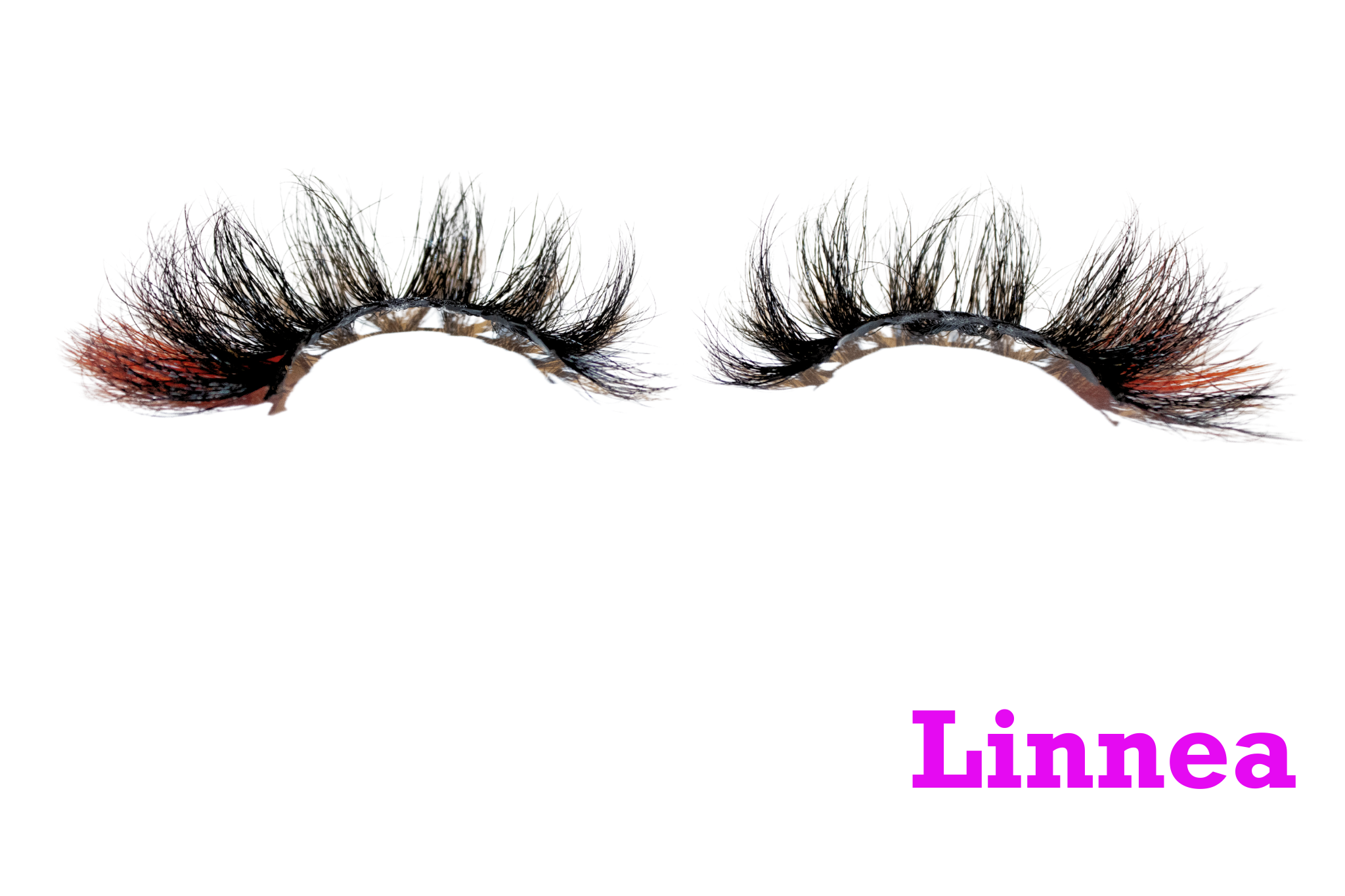 Linnea – 20mm Dramatic Color Mink Strip Lashes | Blink On Em