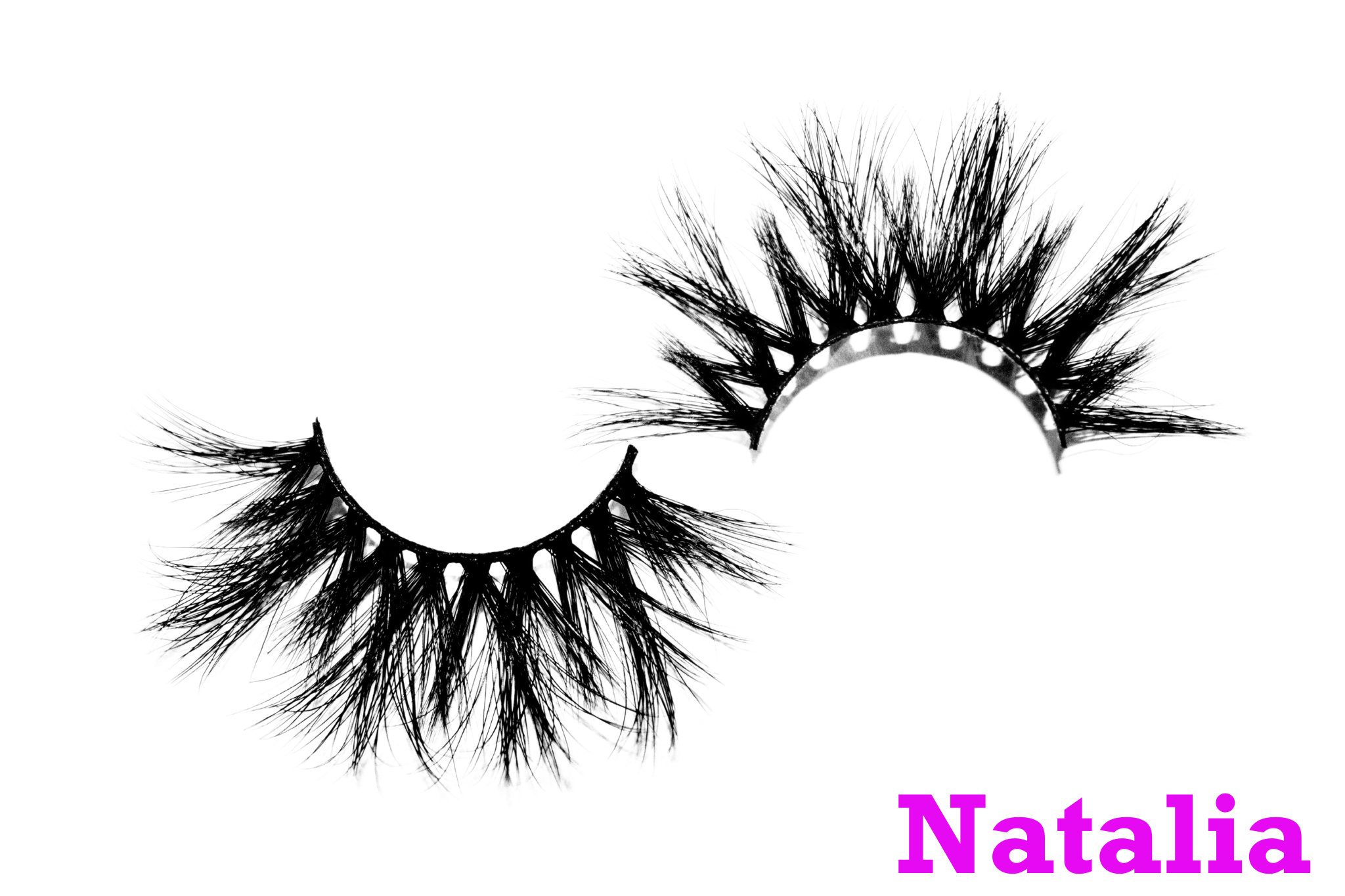 Natalia – 25mm Dramatic Bold Wispy Mink Strip Lashes | Blink On Em