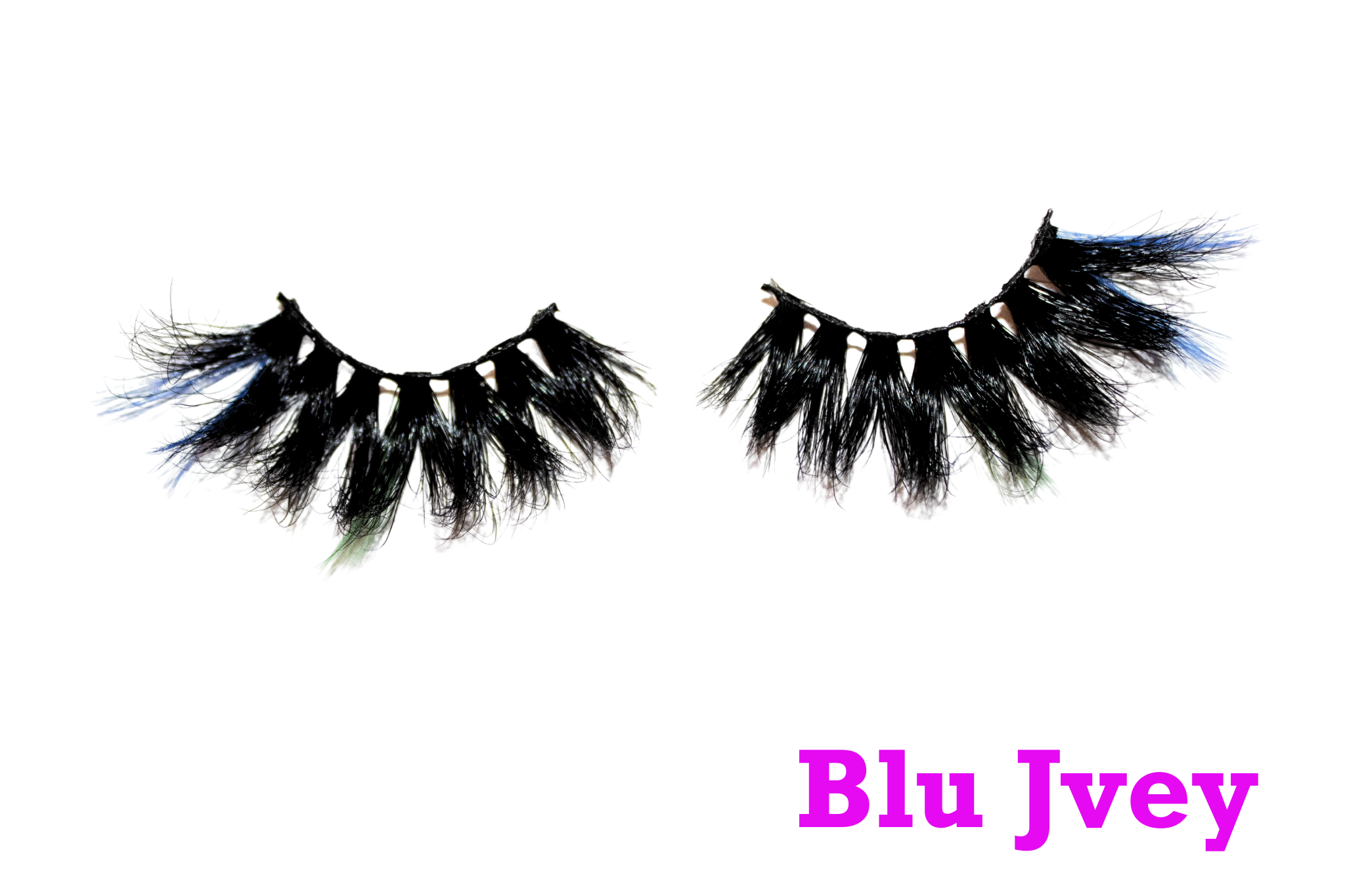 Blu Ivey – 25mm Dramatic Color Mink Strip Lashes | Blink On Em