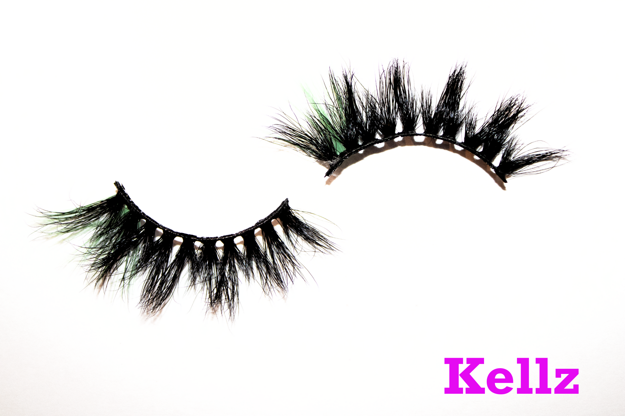 Kellz – 16mm Dramatic Color Mink Strip Lashes | Blink On Em