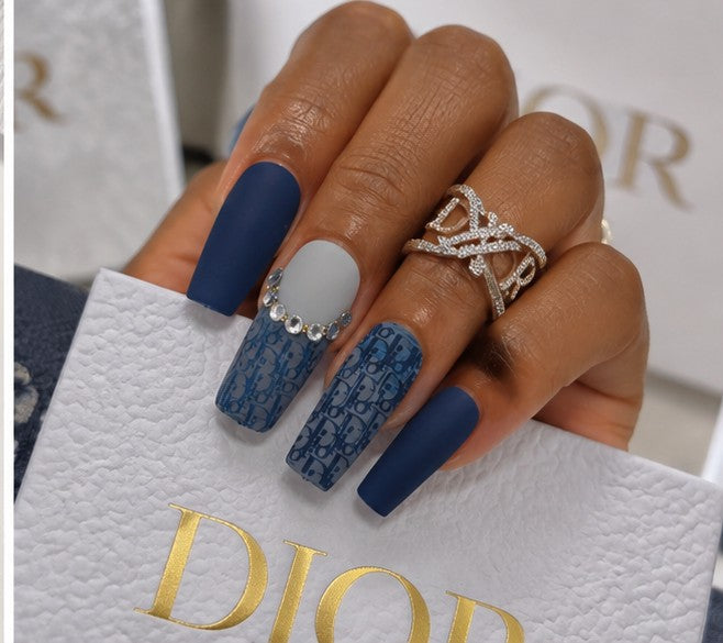Midnight Couture | Designer-Inspired Press-On Nails