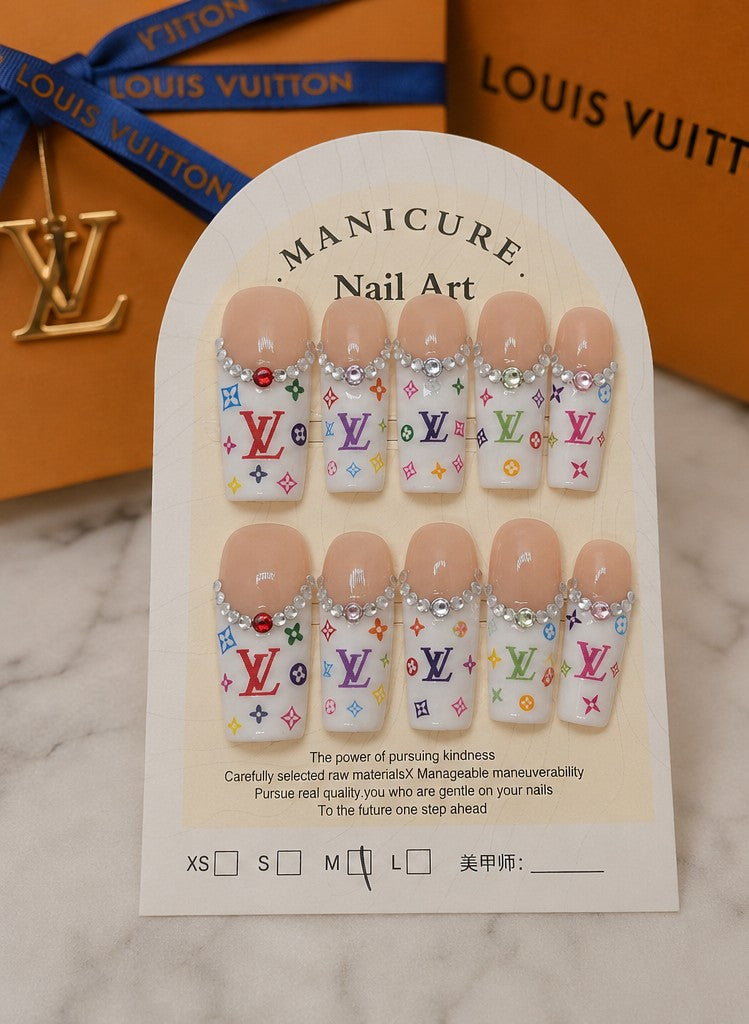 Luxe Monogram | Designer-Inspired Press-On Nails