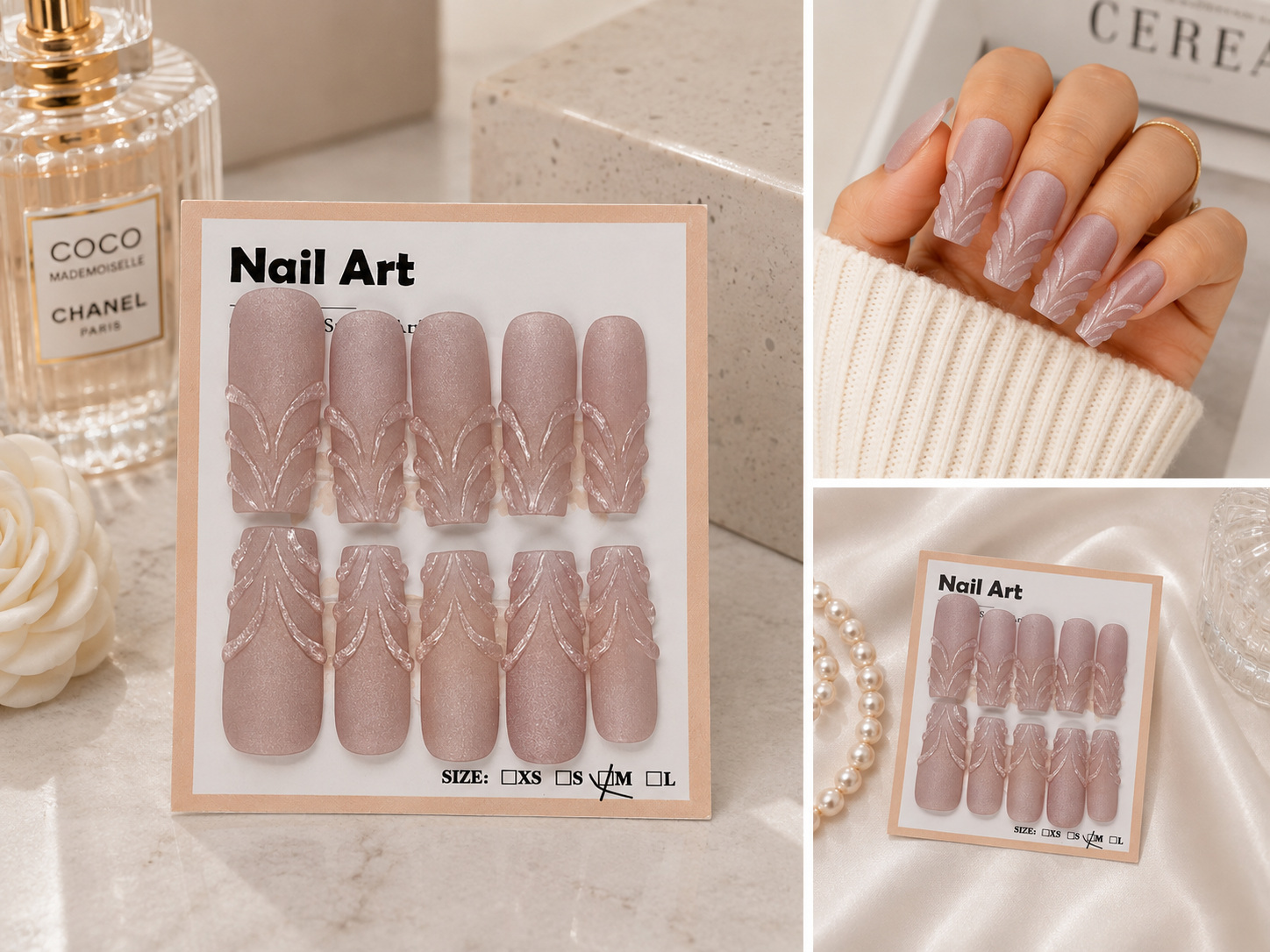 Quiet Luxury – Medium Square Press-On Nails