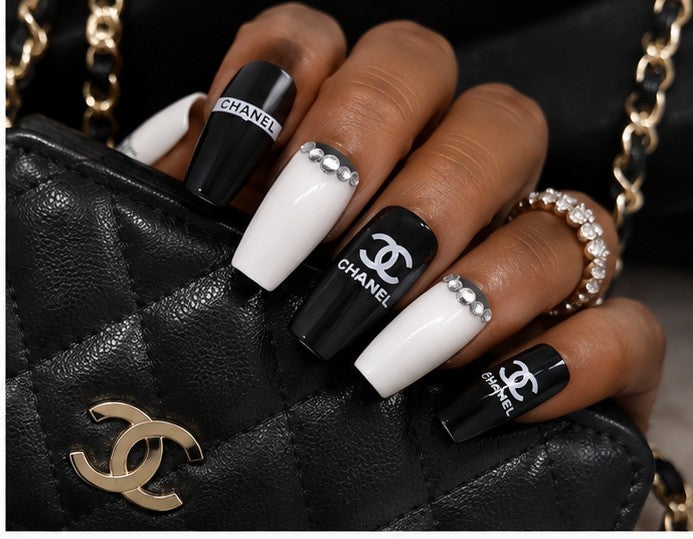 Couture Noir | Designer-Inspired Press-On Nails