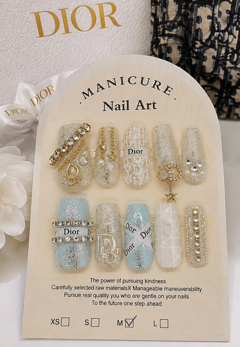 Diamond Dynasty | Designer-Inspired Press-On Nails 💎✨