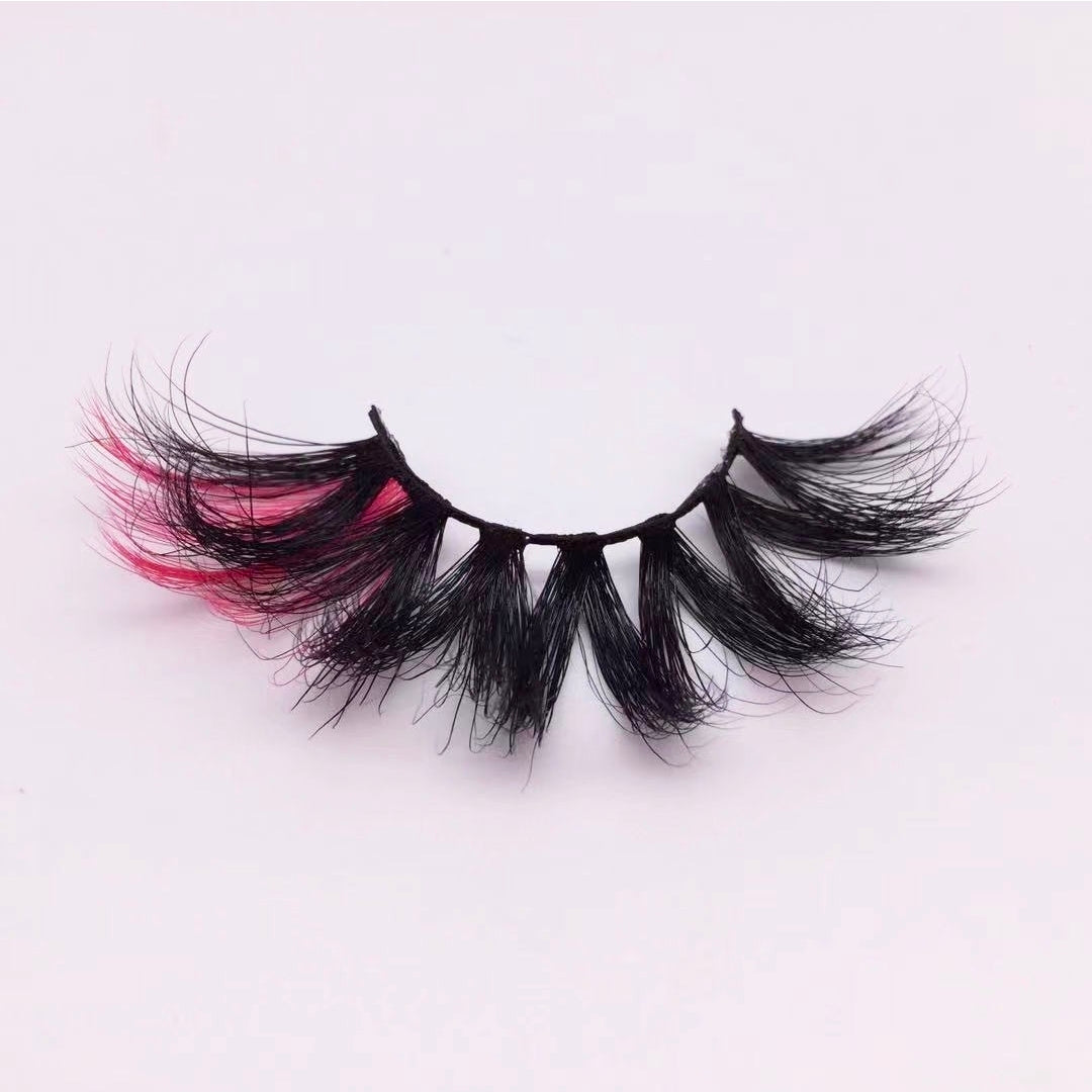 Linnea | 20mm Dramatic Fuchsia Mink Lashes